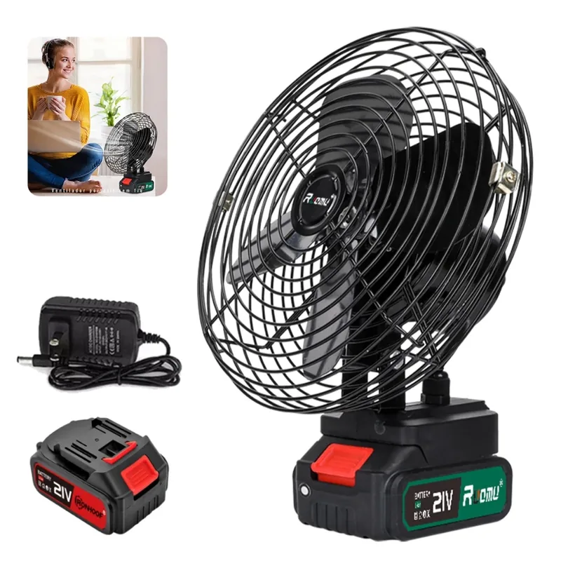 Hivento Ventilador Portátil a Bateria 20 cm: portátil